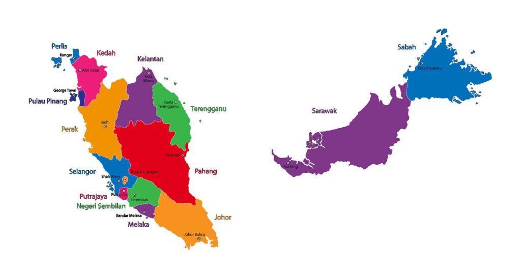 malaysia map picture